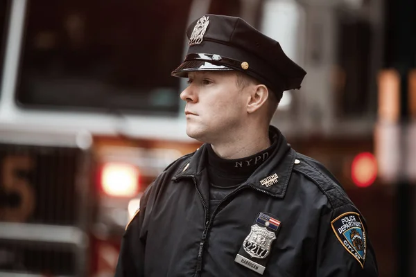 NYPD rendőr NYC — Stock Fotó