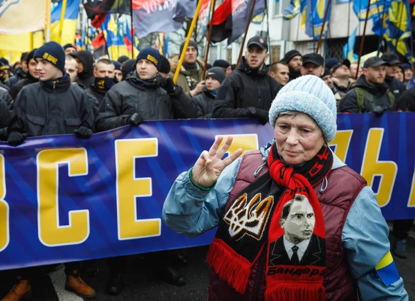 Marcha de la dignidad nacional en Kiev — Foto de Stock