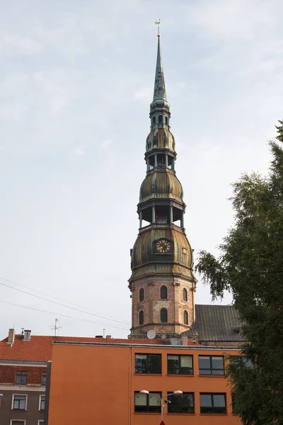 Architektur der alten Riga am frühen Morgen — Stockfoto