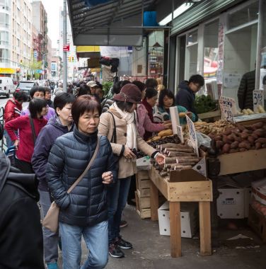 Çin Mahallesi sokak gıda pazarı 