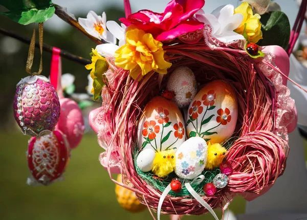 Colorful easter eggs — Stock Photo, Image