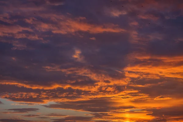 Dramatische zonsondergang hemel — Stockfoto