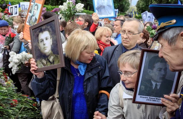 Odödliga regementet mars i Kiev — Stockfoto