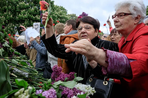 The Immortal Regiment march in Kiev — Stock Photo, Image