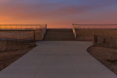Sunrise erken sabah Rockaway Park, New York