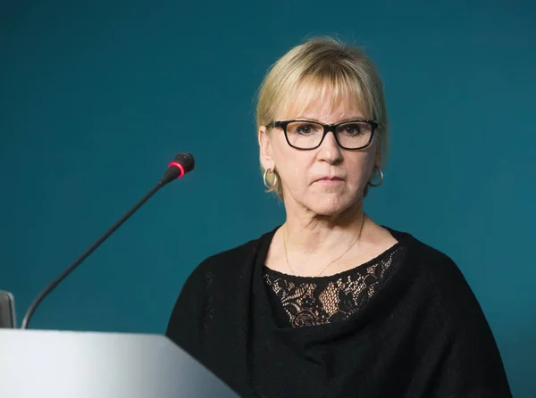Ministro de Asuntos Exteriores de Suecia Margot Wahlstrom — Foto de Stock