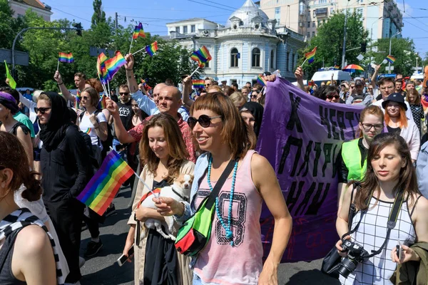 Парад гордости в Киеве — стоковое фото