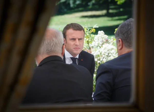Französischer präsident emmanuel macron — Stockfoto