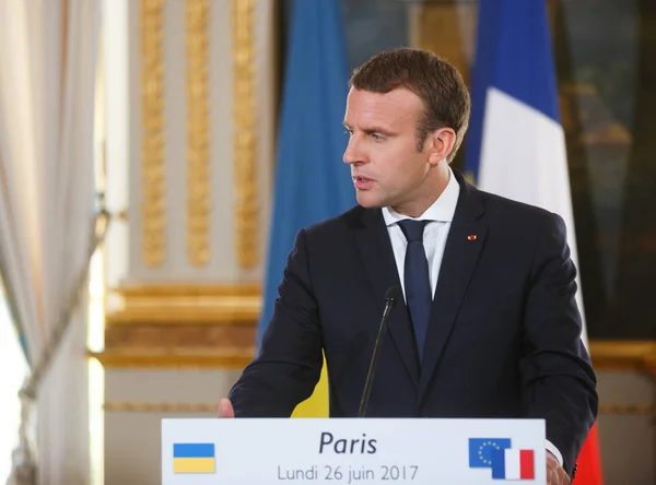 French President Emmanuel Macron — Stock Photo, Image