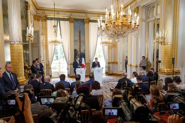 法国总统伊曼纽尔长音符 — 图库照片