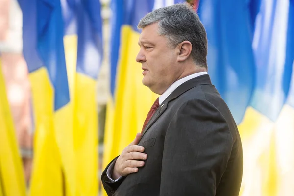 Prezident Ukrajiny petro poroshenko — Stock fotografie