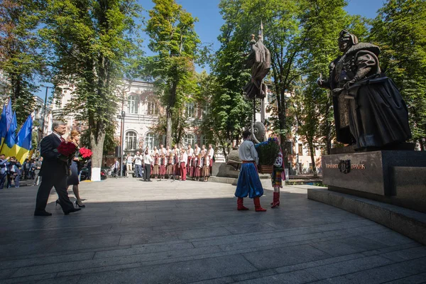 ウクライナ石油 poroshenko の大統領 — ストック写真