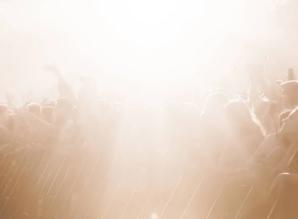 Multitud de personas en un patio abierto en un concierto —  Fotos de Stock