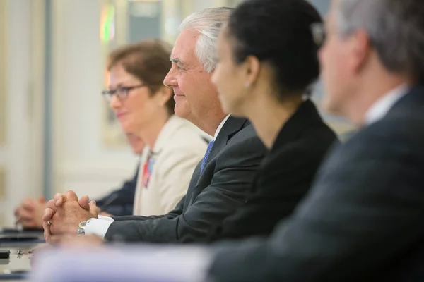 Petro Poroshenko and Rex Tillerson — Stock Photo, Image