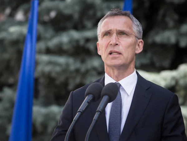 Sekretarz Generalny NATO Jens Stoltenberg — Zdjęcie stockowe