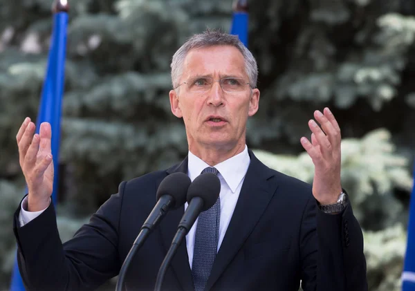 Secretário-Geral da NATO Jens Stoltenberg — Fotografia de Stock