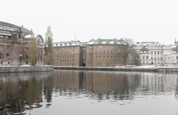 Winter Blick auf Stockholm — Stockfoto