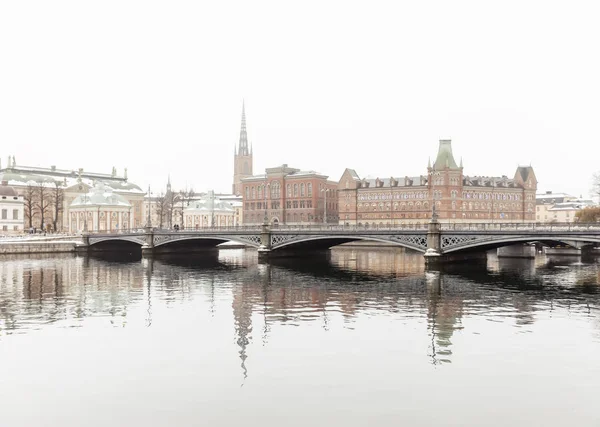 Χειμερινή άποψη της Στοκχόλμης — Φωτογραφία Αρχείου
