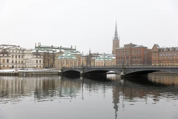 Χειμερινή άποψη της Στοκχόλμης — Φωτογραφία Αρχείου