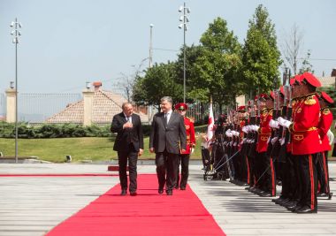 Devlet Ukrayna Cumhurbaşkanı Gürcistan'a ziyaret.