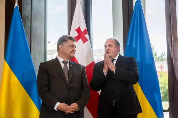 State visit of the president of Ukraine to Georgia — Stock Photo, Image