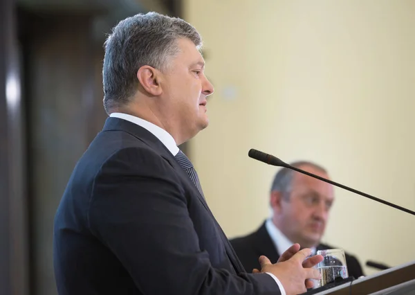 Staatsbezoek van de president van Oekraïne aan Georgië — Stockfoto