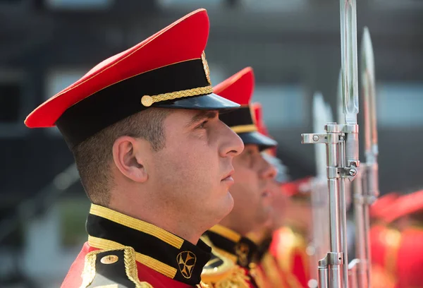 Guard of honor in Georgia — Stock Photo, Image