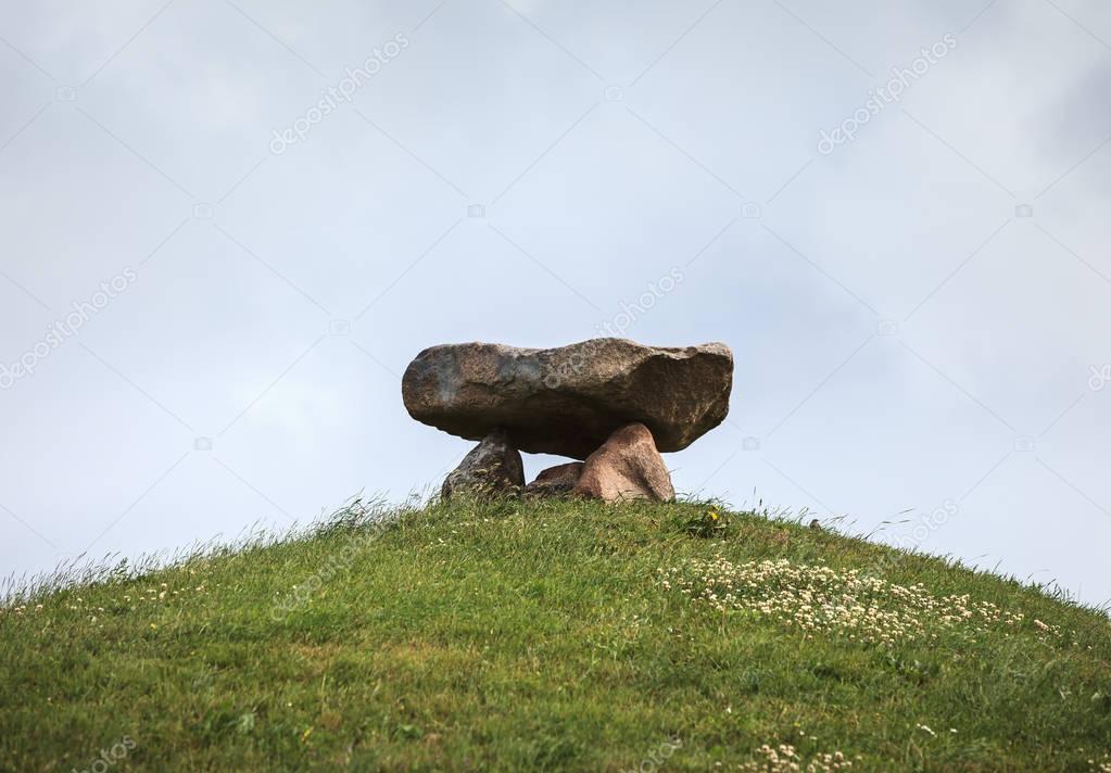 Big stones structure on top of a hill