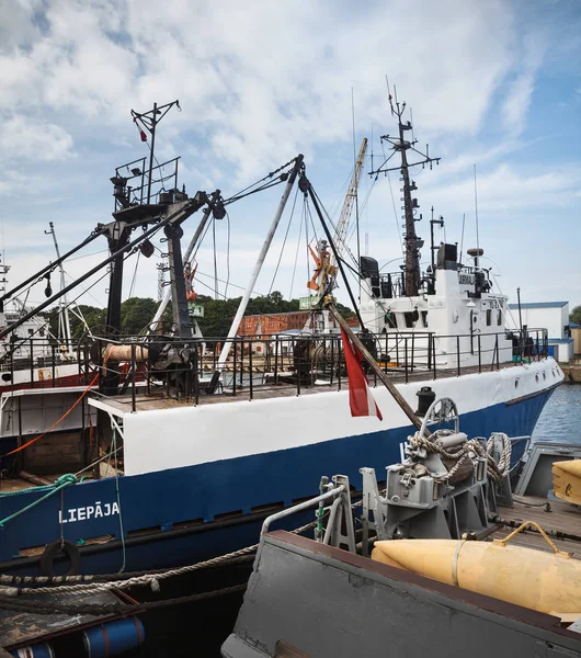 Port i Liepaja, Lettland — Stockfoto