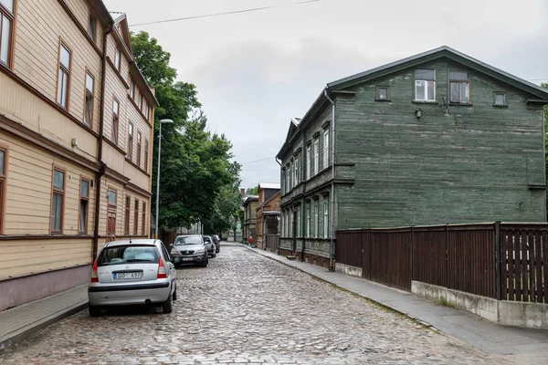Gatorna i Liepaja, Lettland — Stockfoto