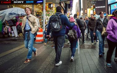 Manhattan sokak sahnesi