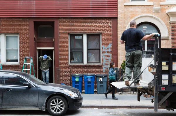 Straßenszene in Manhattan — Stockfoto