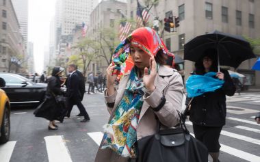  Manhattan sokak sahnesi