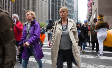 Manhattan sokak sahnesi.