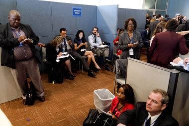 Gazeteciler sırasında BM Genel Kurulu çalışmaları