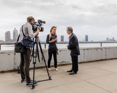 Gazeteciler sırasında BM Genel Kurulu çalışmaları