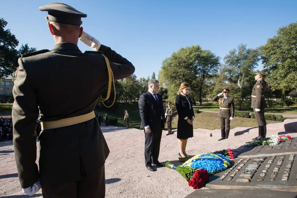 Uroczystości ku czci pamięci ofiar Babyn Yar, Ukraina — Zdjęcie stockowe