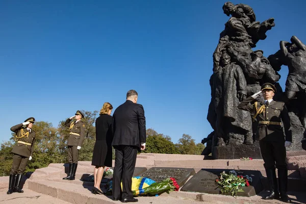 Ceremonie ter ere van de herinnering aan de slachtoffers van de Babyn Yar, Oekraïne — Stockfoto