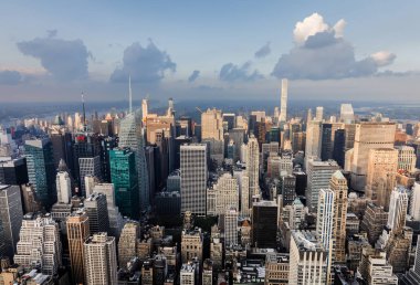 Sokaklar ve Manhattan'ın çatı