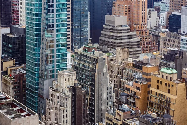 Az utcák és a Manhattan teteje — Stock Fotó