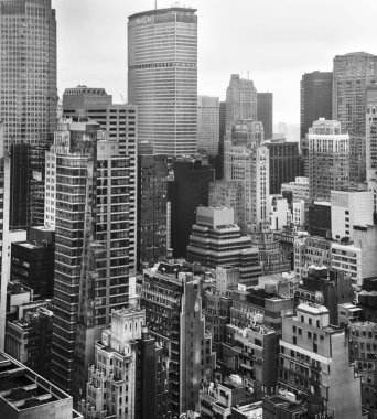 Sokaklar ve NYC Manhattan çatılar