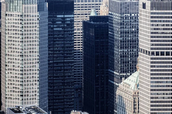 Streets and roofs of Manhattan — Stock Photo, Image