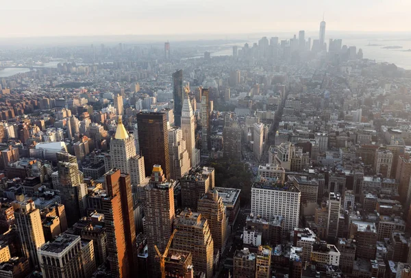 Manhattan midtown och downtown Visa — Stockfoto