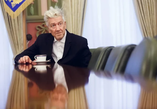 Legendary American film director and actor David Lynch — Stock Photo, Image