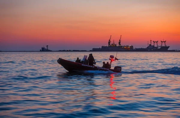 Coast guard boat in Ukraine — Stock Photo, Image