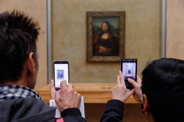 Leonardo Da Vinci'nin Mona Lisa adlı Louvre Museumn