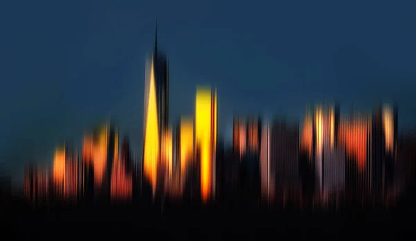 Blick auf die Skyline von Manhattan in Nyc — Stockfoto