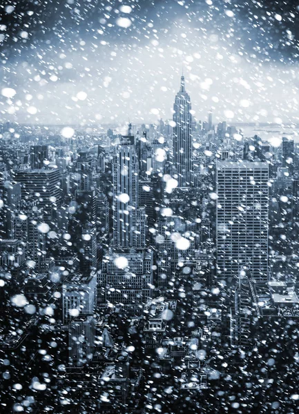 New York'un Manhattan midtown havadan görünümü