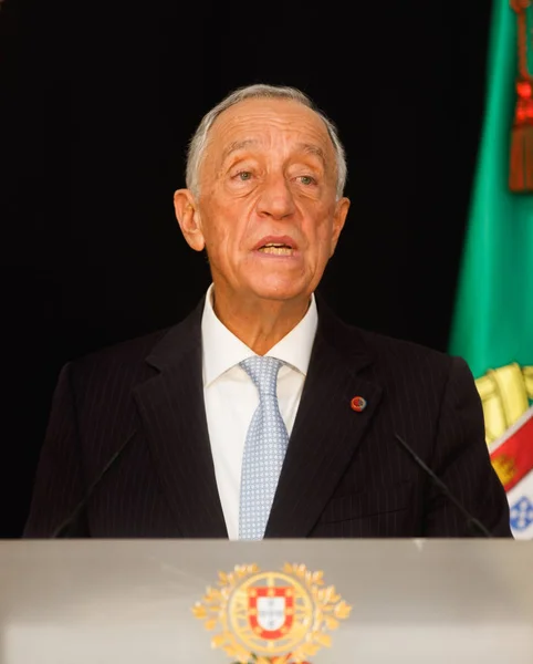 Presidente de Portugal Marcelo Rebelo de Sousa — Foto de Stock