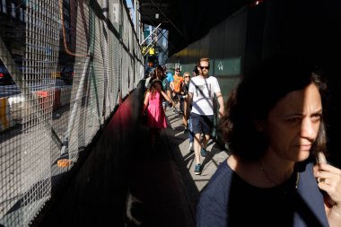 Manhattan sokak sahnesi